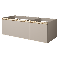 QUATRO 2 120см (80+40) тумба DAPHNE профиль MATT GOLD