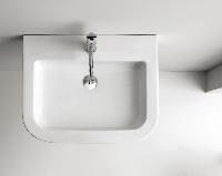 Neroceramica Aliseo, раковина подвесная 75х50 + пьедестал, цвет белый