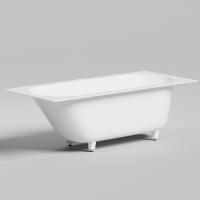 Salini ORNELLA KIT Встраиваемая ванна 1700х750х600мм, овальная чаша, донный клапан, сифон,  щелевой слив-перелив, мат-л: S-Stone, матовый, белый.