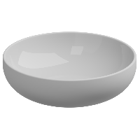 Раковина накладная биколор 45 см GSG Ceramic Design Easy EALAVRO45BI000/001, White/White Matt