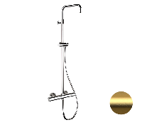 Душевая система термостатическая Remer Elegance EQ32ASSDBG, золото брашированное