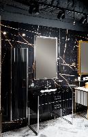 Зеркало MONACO  с подсветкой 70*110CM глянец черная+хром