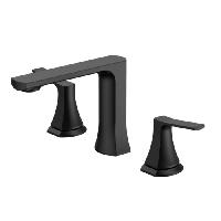 NEMO NM-1315MB Смеситель для раковины на 3 отверстия с донным клапаном MATTE BLACK (ЧЕРНЫЙ МАТОВЫЙ)