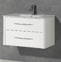 IBX ASUN, тумба под раковину 100 см, 2 ящика с ручками, цвет капучино глянцевый лак