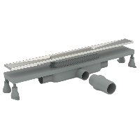 Дренажный канал 100 см, гидрозатвор, ABS, горизонтальный выход OMP Tea Emyflow 5963.404.8.3, золото брашированное