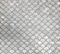 pixmosaic PIX767 из натурального перламутра, чешуя чип 25х25 мм, сетка 300х300х2 мм