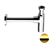 Сифон 1”1/4 Remer 958LDO, золото глянцевое