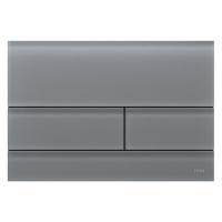 TECEsquare II. Панель смыва, стекло серое сатинированное