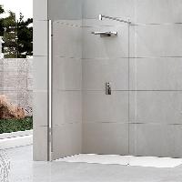 Душевое ограждение Walk-In 120 см (117-120х200) Novellini Kuadra H KUADH120-1Z, профиль Inox, стекло прозрачное CrystalClear