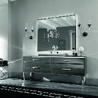 VITAGE milldue edition Раковина ZURIGO81 накладная 81х44.2хh14см без перелива c 3отв. ceramilux/сталь, цвет: белый/сталь