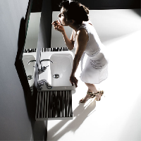 KERASAN Inka Project Раковина INKA 40x40x35,5 без отверстия под смеситель,цвет белый