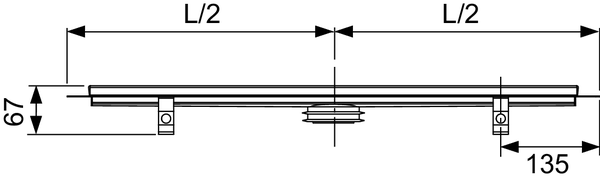 TECE Канал дренажный, 1500 мм. 