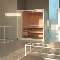 Effegibi One S Сауна пристенная L.H. 214x171xh226см, отделка: Soft Sand