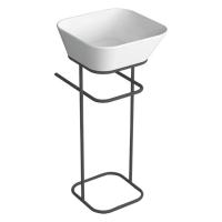 SIMAS WAVE Раковина чаша квадратная  42х42х16,5 см, без отв под смеситель,цвет белый