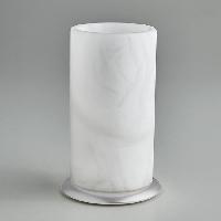 3SC Baster Round Стакан настольный d8хh13 см с основанием, цвет алебастр/хром