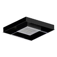 Newform Head Showers Душ со скрытой насадкой из нерж. стали, с дождевой струей с эффектом хромотерапии, цвет:   brushed steel + черный матовый