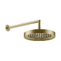 GESSI INCASTRI Верхний душ настенный 250мм, с кронштейном 342 мм,  цвет: Brass Brushed PVD