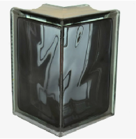 Угловой 90° окрашенный в массе Черный Бриллиант «Волна», шт