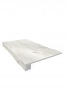 Комплект (Ступень DA00 (33x120) непол. (прямоугол. бортик) + Подступенок (14,5x120))