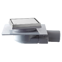 Трап 115х115 мм, решетка 2в1, горизонтальный выход OMP Tea Tirana 2665.592.8