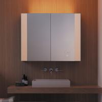 BURGBAD RL40 Зеркальный шкаф 1400х150х800 мм., 2 зеркальные двери с обоих сторон, подсветка, 4 стеклянные полки, Smart-Home-System, 2 розетки