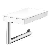 Keuco REVA Держатель т/б с полочкой, поворотный, открытый рулон до 120 мм, скрытый крепеж в к-те для привинчивания или приклеивания цвет: хром