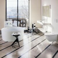 Laufen VAL Ванна 1300x1300x505мм, свободностоящая, круглая, с слив-переливом,  материал: композит, цвет: белый