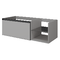 QUATRO 6 120см (80+40) тумба LUNA профиль ANTHRACITE