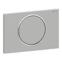 Geberit Sigma10 Клавиша смыв/стоп, с креп. на винтах, круглая: полированный, легкоочищ. покр., декор. кольцо: полированный