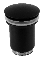 Донный клапан без перелива 1”1/4 Remer 904CC114NO, черный матовый