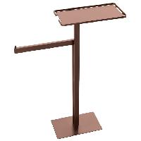 Стойка напольная с полкой и полотенцедержателем COPPER BRUSHED