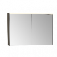 Универсальный зеркальный шкаф 100 см с LED подсветкой