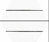 Керамогранит Codicer Hex. Porto Savona Black 25x22