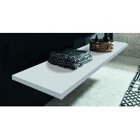 Puris Rounds, столешница отдельновисящая 920 мм (вкл. крепеж), цвет белый высокоглянцевый