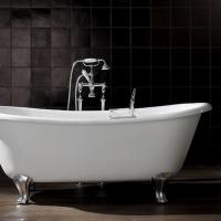 Devon Слив-перелив для ванны ADMIRAL (и еще 8 типов ванн)  с донным клапаном и регулировкой клапана для ванны, цвет: хром