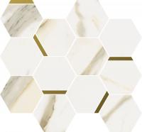 Stellaris Calacata Gold Mosaico Chic 36.8x26.9