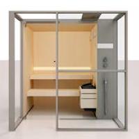 Effegibi Logica S Filo Сауна 214x250h217см, пристенная R.H., цвет: Stone