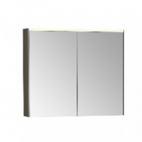 Универсальный зеркальный шкаф 80 см с LED подсветкой