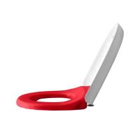 LAUFEN Florakids Сиденье для унитаза 8.2003.1, цвет белый/красный softclose