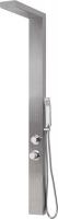 Gedy G-CASCADE PLUS, многофункциональная душевая панель с термостатом, цвет нержавеющая сталь