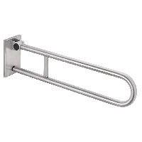 ДОСТУПНАЯ СРЕДА / HELP Съемный откидной поручень 813 мм, мат, с крышкой