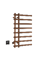 Полотенцесушитель электрический круглый сухой BRUSHED BRONZE