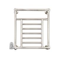 Devon&Devon Jupiter 3 Полотенцесушитель электрический 660х685x143 мм., термостат (белый) слева, цвет никель блестящий