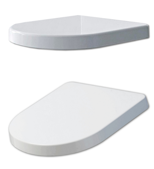 Kerasan Flo сиденье белое,крепление хром 