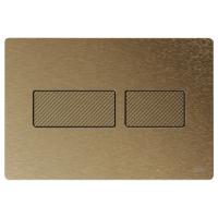 TECEsolid. Панель смыва  с двойной системой смыва для унитаза, цвет Бронза с текстурой ромбы