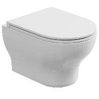 Комплект: Подвесной унитаз с крышкой и креплением GSG Ceramic Design Speed SPWCSO000+SPCOPRSLTICR000+ACS40EX, белый глянцевый