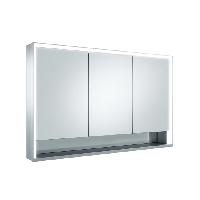 Keuco ROYAL LUMOS Зеркальный шкаф 1200x735x130мм 3-дверный-двустор. зеркало, IP 24 c плавным закр., корпус:  алюминий анодированный