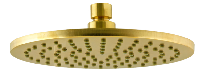 Верхний душ с шарнирным соединением 30 см Remer 359MM30BGX, золото брашированное
