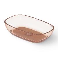 DEA DESIGN Раковина настольная 600х360хh140 мм, цвет brown copper