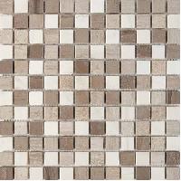 pixmosaic PIX 279 White Wooden, Dolomiti Bianco, Athens  Grey, чип 23x23 мм, сетка 305х305x6 мм, Матовая